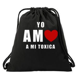 Yo Amo A Mi Toxica San Valentin Drawstring Bag