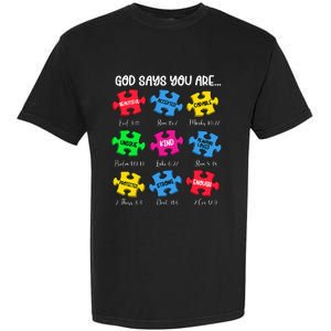 You Are Autism Awareness Puzzle Bible Verses Christian Garment-Dyed Heavyweight T-Shirt