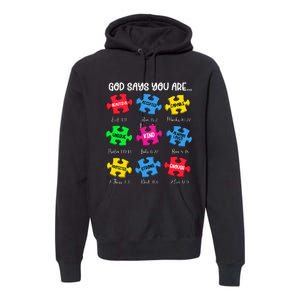 You Are Autism Awareness Puzzle Bible Verses Christian Premium Hoodie