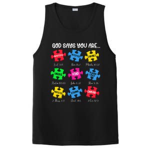 You Are Autism Awareness Puzzle Bible Verses Christian PosiCharge Competitor Tank