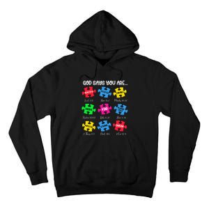 You Are Autism Awareness Puzzle Bible Verses Christian Tall Hoodie