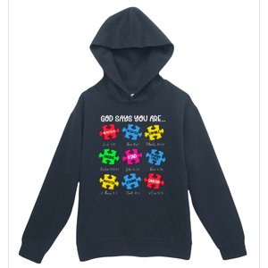 You Are Autism Awareness Puzzle Bible Verses Christian Urban Pullover Hoodie