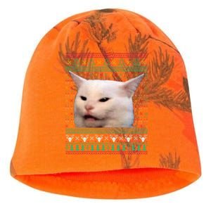 Yelling At A Cat Ugly Xmas Funny Meme Dress Gift Kati - Camo Knit Beanie