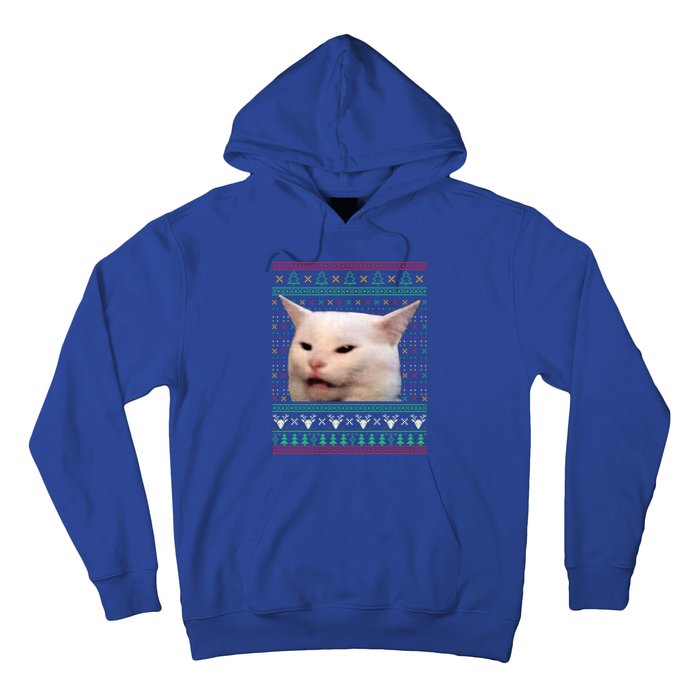 Yelling At A Cat Ugly Xmas Funny Meme Dress Gift Hoodie