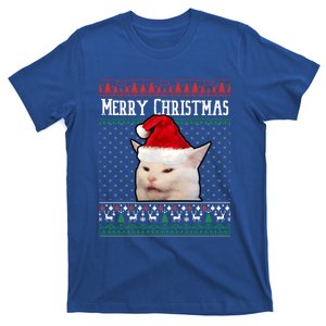 Yelling At A Smudge Cat Ugly Christmas Meme Great Gift T-Shirt