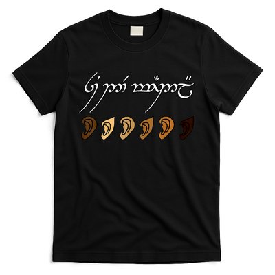 You All Are Welcome Here Elvish Elijah Funny Memes Wood T-Shirt