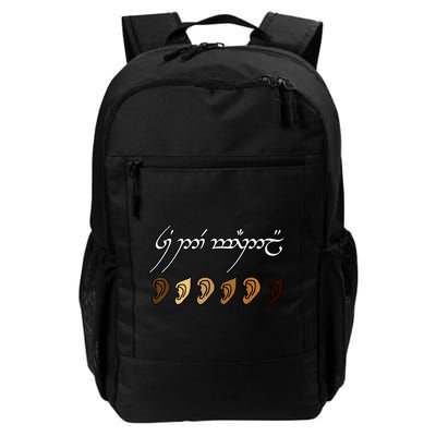 You All Are Welcome Here Elvish Elijah Funny Memes Wood Backpack