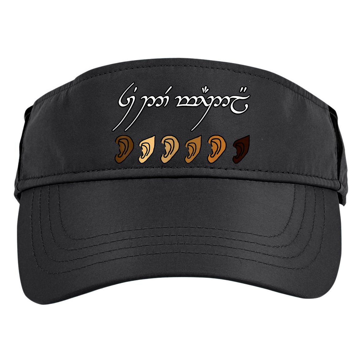 You All Are Welcome Here Elvish Elijah Funny Memes Wood Adult Drive Performance Visor