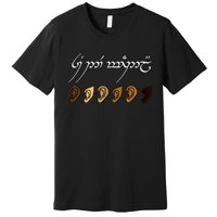 You All Are Welcome Here Elvish Elijah Funny Memes Wood Premium T-Shirt