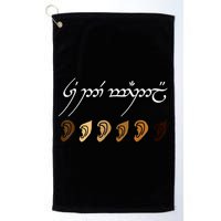 You All Are Welcome Here Elvish Elijah Funny Memes Wood Golf Towel