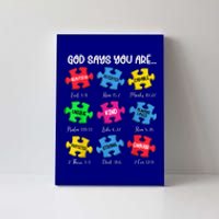 You Are Autism Awareness Puzzle Bible Verses Christian Canvas