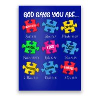 You Are Autism Awareness Puzzle Bible Verses Christian Poster