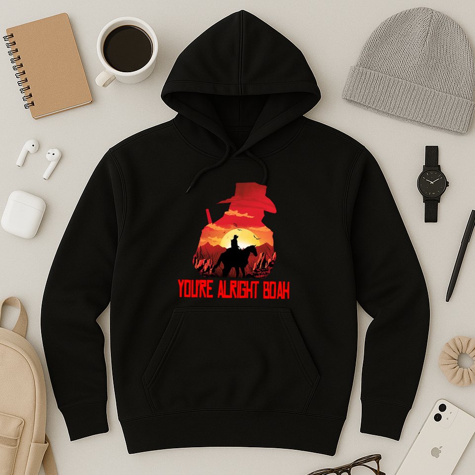 You’Re Alright Boah Rdr2 Style Gaming Hoodie