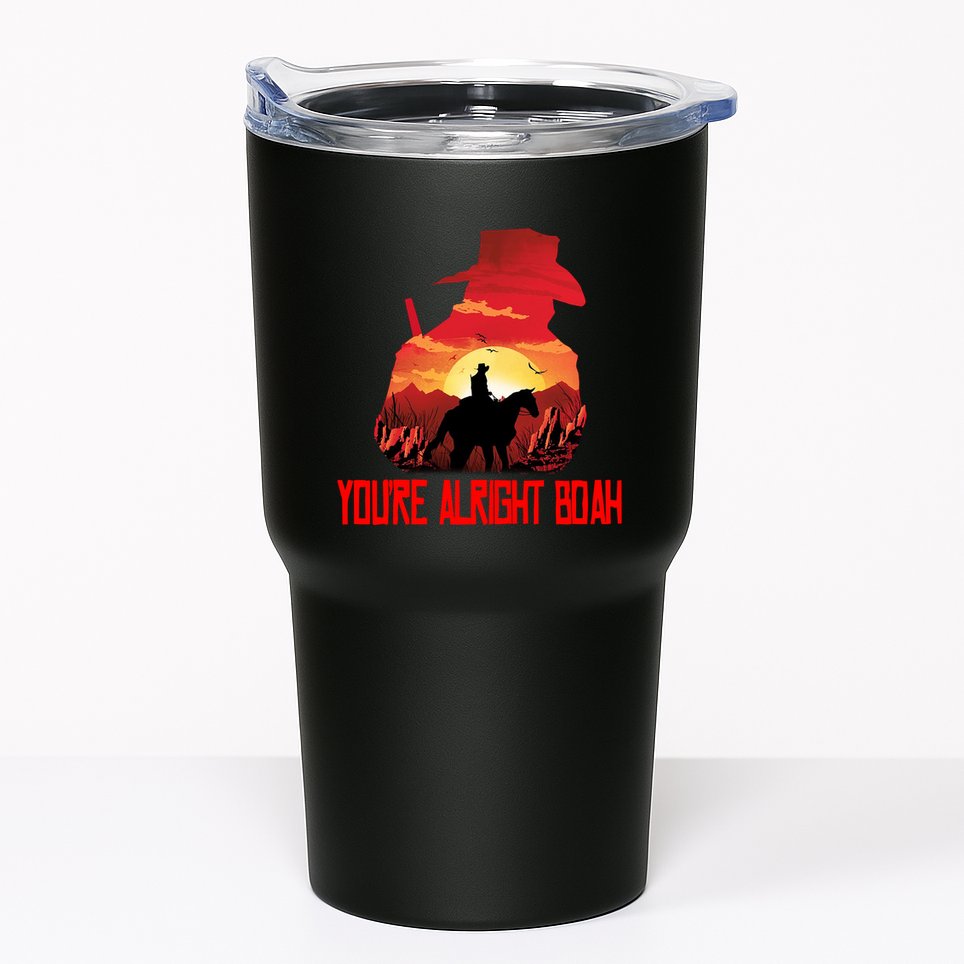 You’Re Alright Boah Rdr2 Style Gaming Tumbler