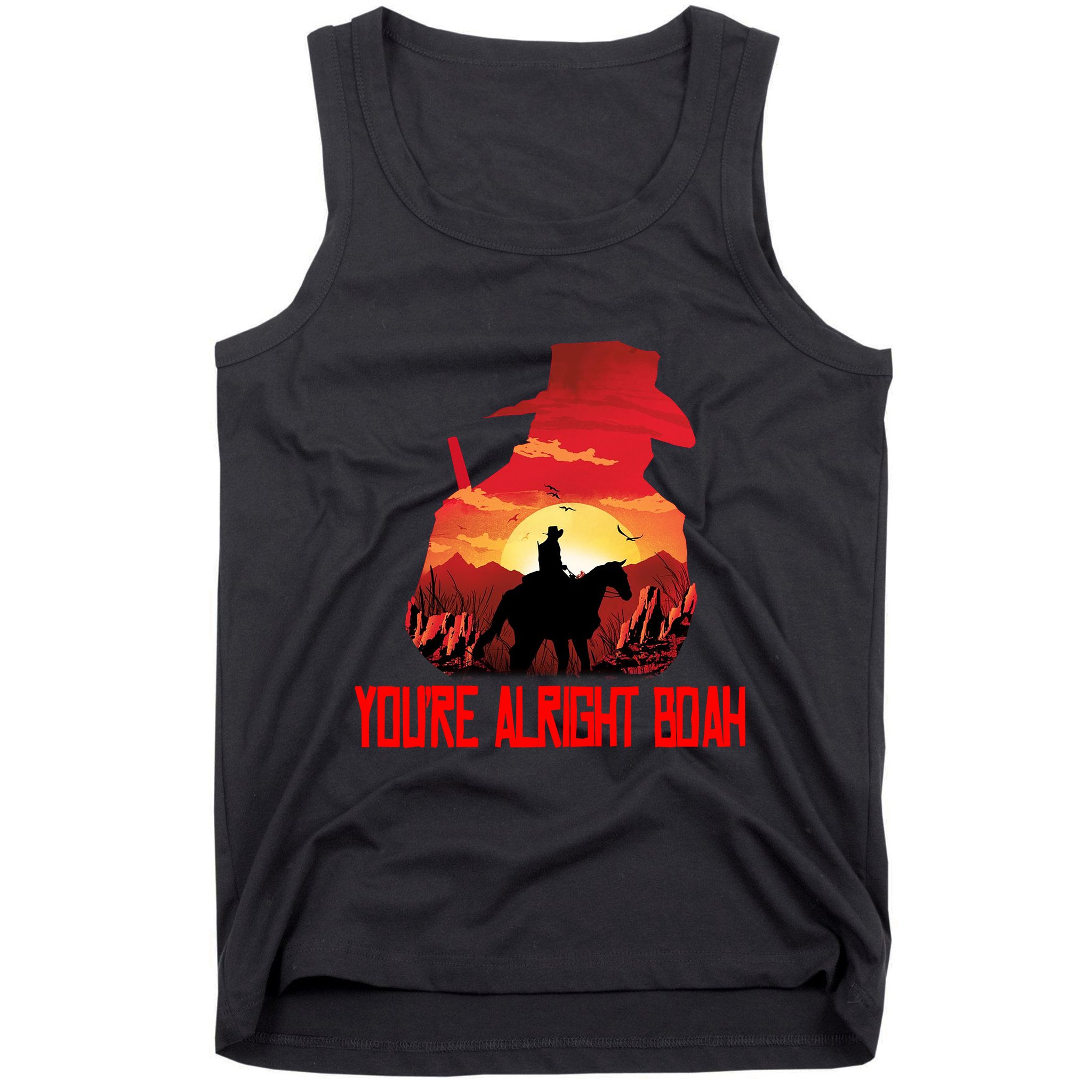 You’Re Alright Boah Rdr2 Style Gaming Tank Top
