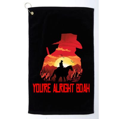 You’Re Alright Boah Rdr2 Style Gaming Golf Towel