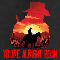 You’Re Alright Boah Rdr2 Style Gaming Golf Towel