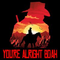 You’Re Alright Boah Rdr2 Style Gaming Cropped Pullover Crew