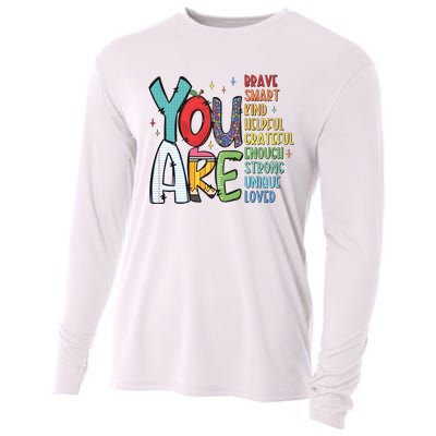 You Are Brave Smart Kind Back To School Cooling Performance Long Sleeve Crew