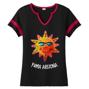 YUMA ARIZONA Blazing Sun Ladies Halftime Notch Neck Tee