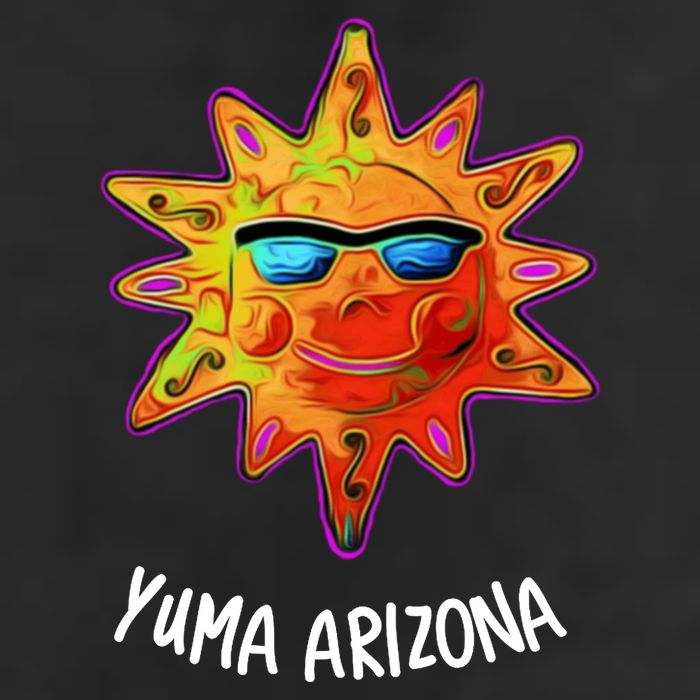 YUMA ARIZONA Blazing Sun 7 Panel Mesh Trucker Snapback Hat