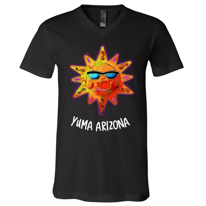 YUMA ARIZONA Blazing Sun V-Neck T-Shirt