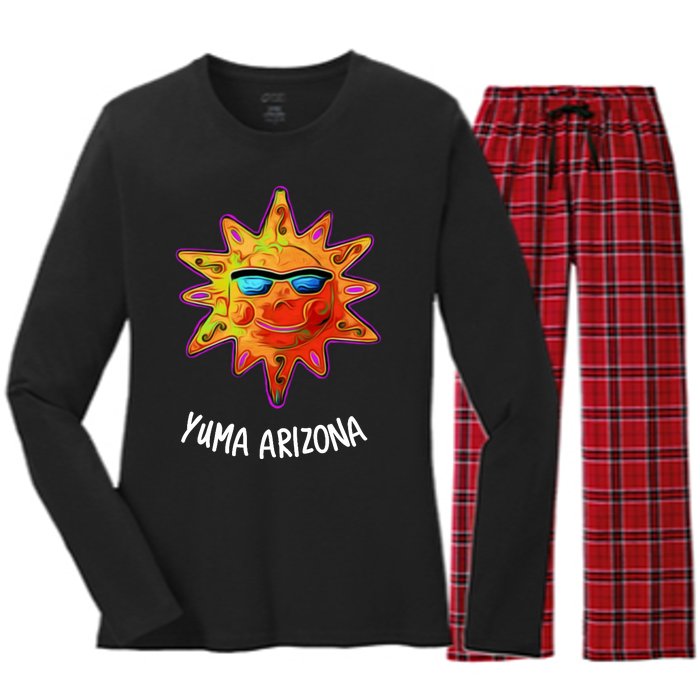 YUMA ARIZONA Blazing Sun Women's Long Sleeve Flannel Pajama Set 