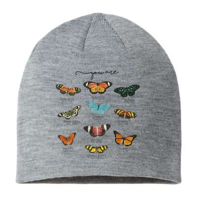 You Are Beautiful Bible Verse Religious Christian Butterfly Sustainable Beanie