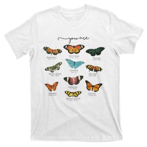 You Are Beautiful Bible Verse Religious Christian Butterfly T-Shirt