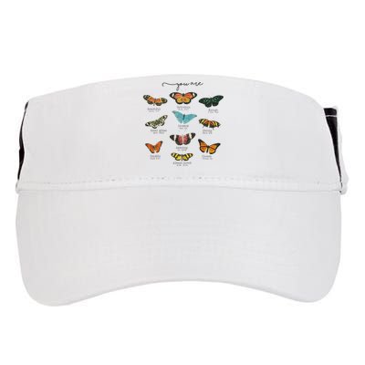 You Are Beautiful Bible Verse Religious Christian Butterfly Adult Drive Performance Visor