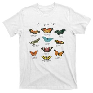 You Are Beautiful Bible Verse Religious Christian Butterfly T-Shirt