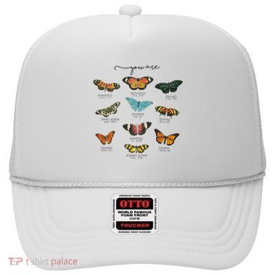 You Are Beautiful Bible Verse Religious Christian High Crown Mesh Back Trucker Hat