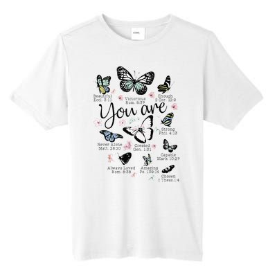 You Are Beautiful Bible Verse Religious Christian Butterfly Tall Fusion ChromaSoft Performance T-Shirt