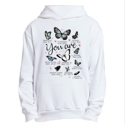 You Are Beautiful Bible Verse Religious Christian Butterfly Urban Pullover Hoodie