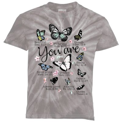 You Are Beautiful Bible Verse Religious Christian  Kids Tie-Dye T-Shirt