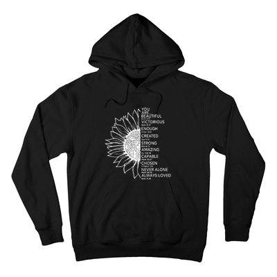 You Are Beautiful Bible Verse Hoodie