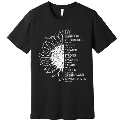 You Are Beautiful Bible Verse Premium T-Shirt