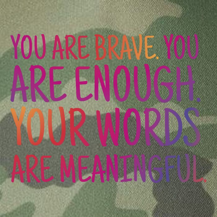 You Are Brave You Are Enough Inspirational Quote Legacy Tie Dye Trucker Hat