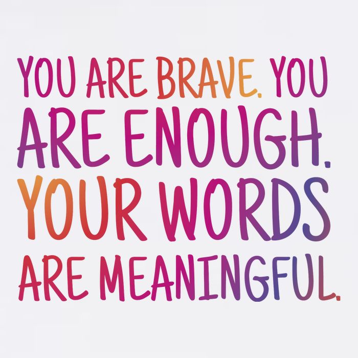 You Are Brave You Are Enough Inspirational Quote Mug