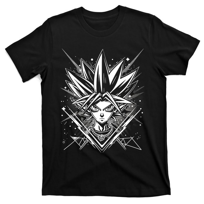 Yugioh Anime Cards Manga Comic Japanese Style Gamer Design T-Shirt