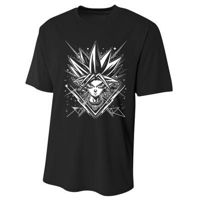 Yugioh Anime Cards Manga Comic Japanese Style Gamer Design Performance Sprint T-Shirt