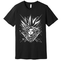 Yugioh Anime Cards Manga Comic Japanese Style Gamer Design Premium T-Shirt