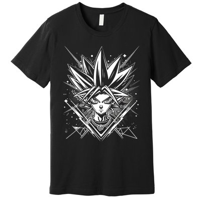 Yugioh Anime Cards Manga Comic Japanese Style Gamer Design Premium T-Shirt