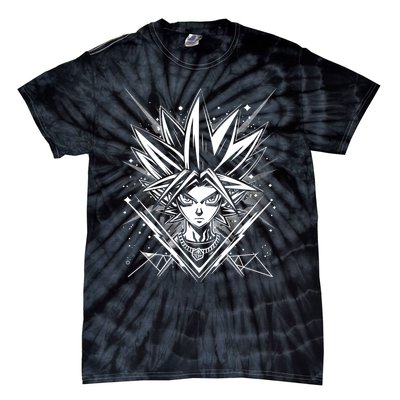 Yugioh Anime Cards Manga Comic Japanese Style Gamer Design Tie-Dye T-Shirt