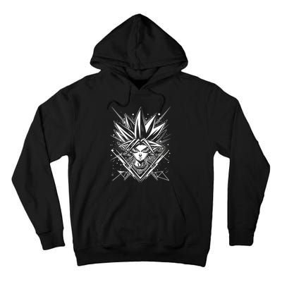 Yugioh Anime Cards Manga Comic Japanese Style Gamer Design Tall Hoodie