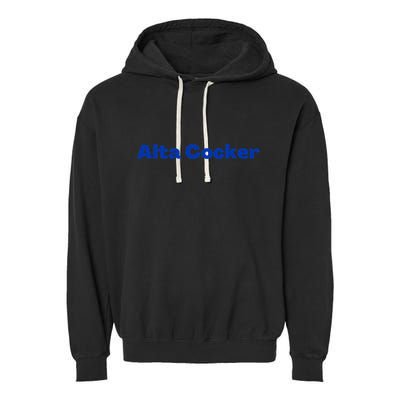 Yiddish Alta Cocker a Funny Jewish Old Person  Garment-Dyed Fleece Hoodie