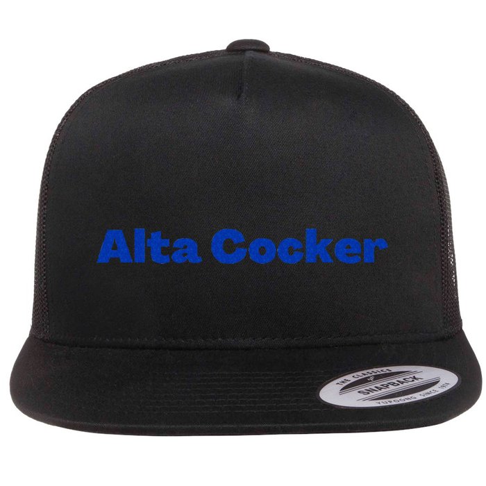 Yiddish Alta Cocker a Funny Jewish Old Person  Flat Bill Trucker Hat