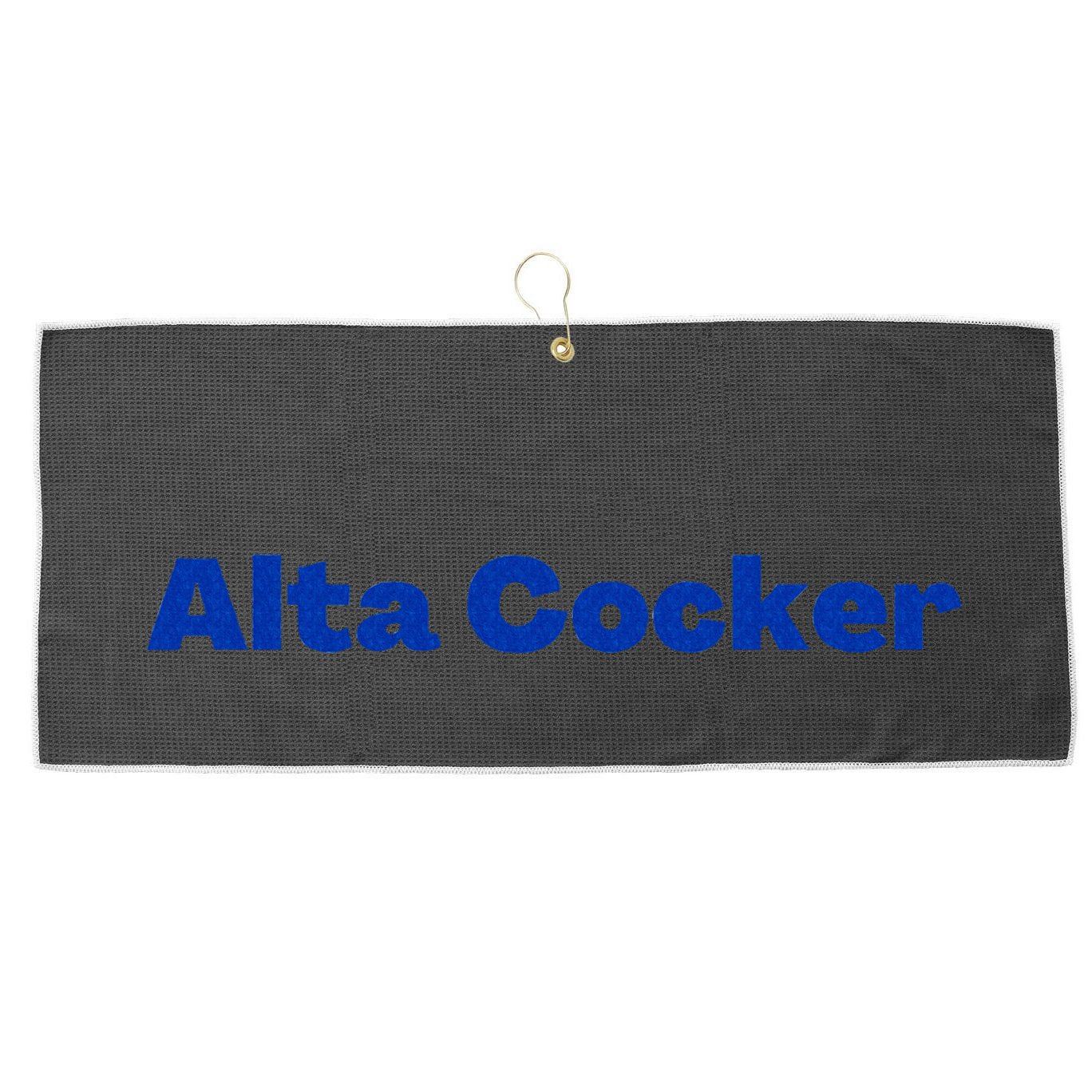 Yiddish Alta Cocker a Funny Jewish Old Person  Large Microfiber Waffle Golf Towel