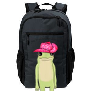 YouRe A Cowboy Like Me Funny Frog Pink Cowboy Hat Cowgirl Daily Commute Backpack