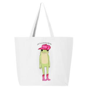 YouRe A Cowboy Like Me Funny Frog Pink Cowboy Hat Cowgirl 25L Jumbo Tote